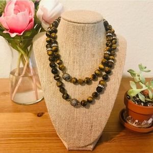 Tiger Eye Convertible Necklace Chloe + Isabel